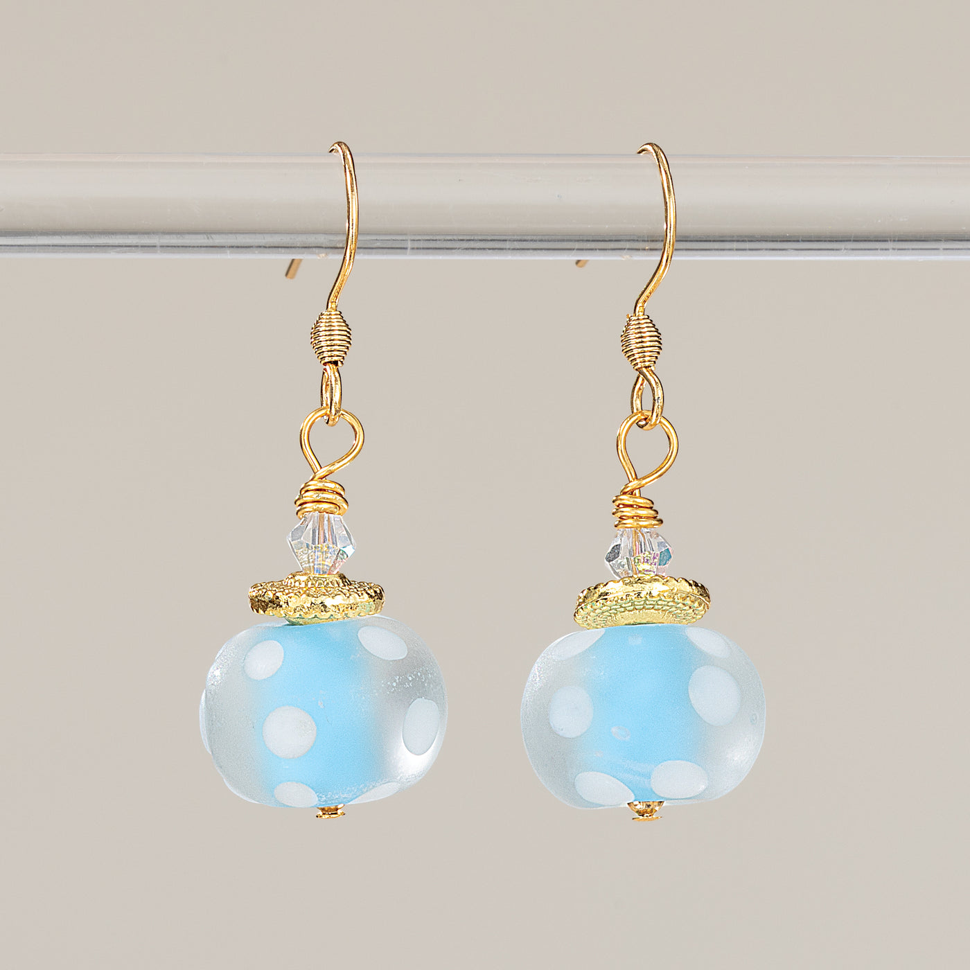 Mermaid Musings Polka Dot Earrings