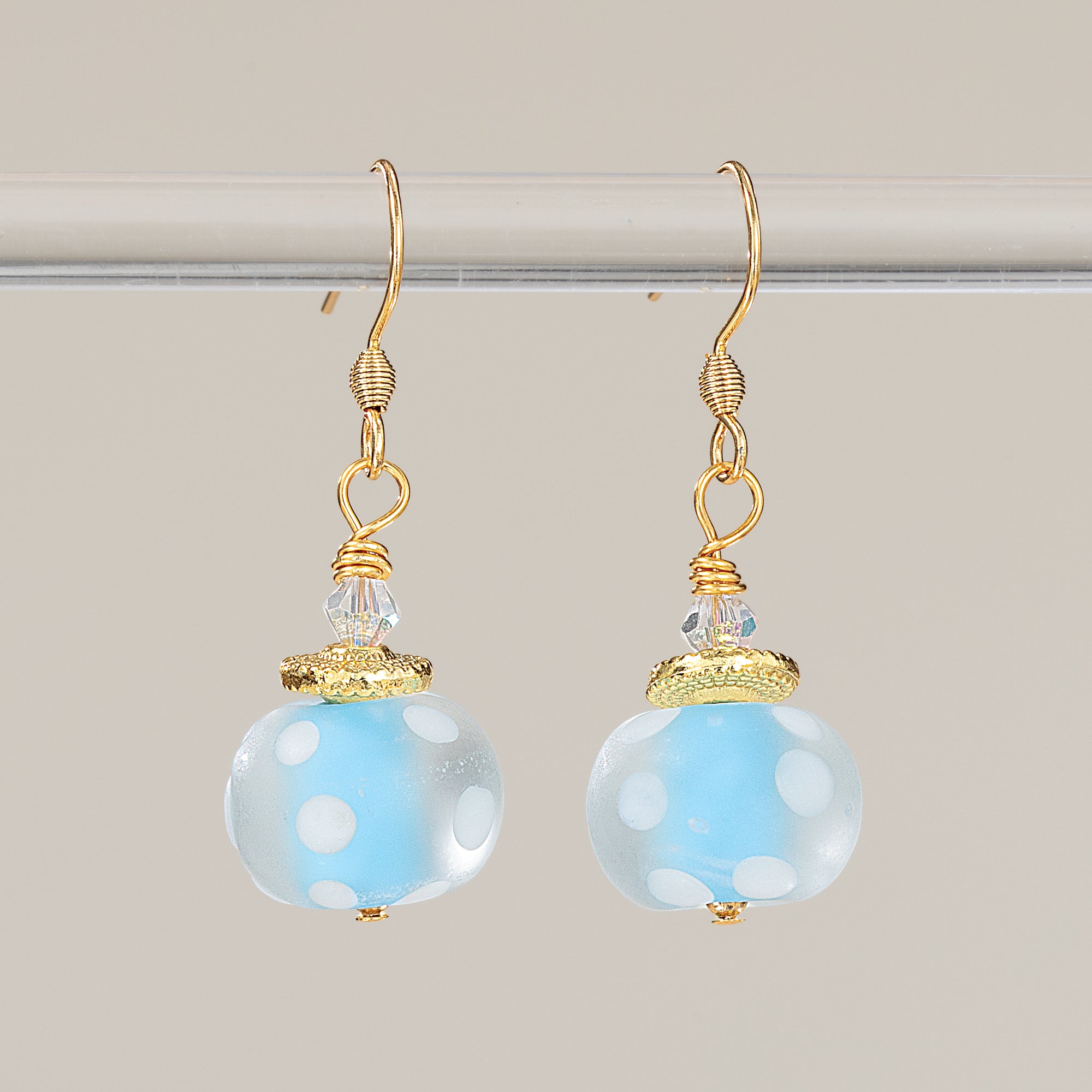 Mermaid Musings Polka Dot Earrings