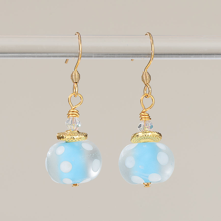 Mermaid Musings Polka Dot Earrings