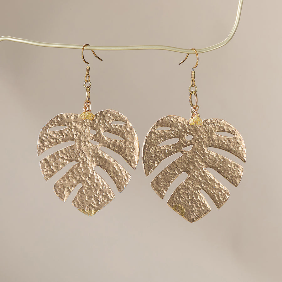 Magnificent Monstera Leaf Earrings