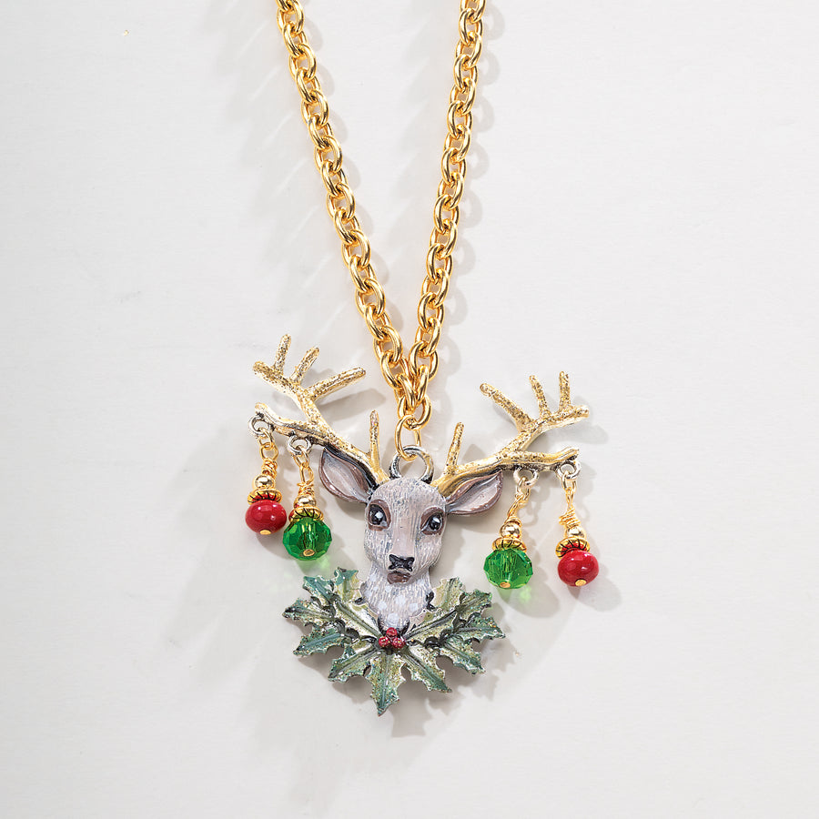 Decorated Dasher Pendant Necklace (Preorder)