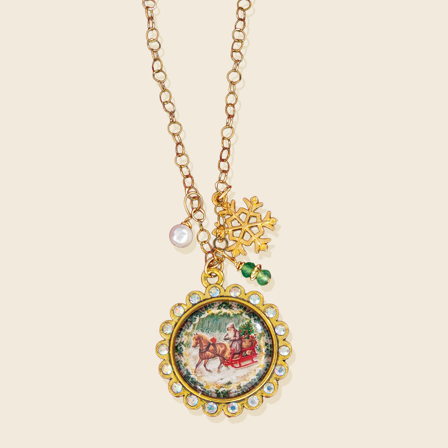 Dashing Through The Snow Pendant Necklace (Preorder)