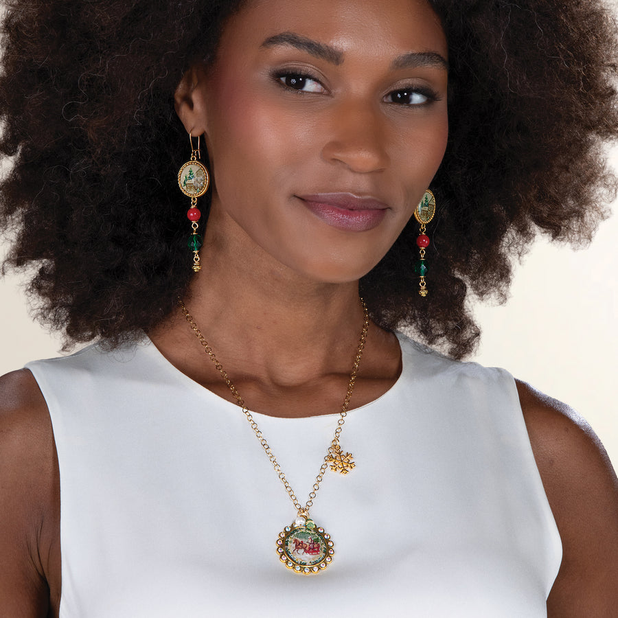 Dashing Through The Snow Pendant Necklace (Preorder)