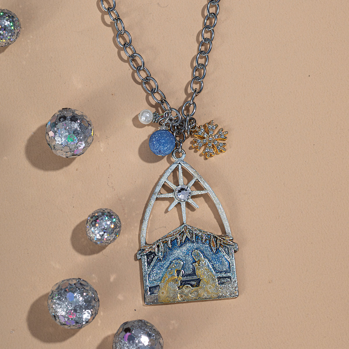 Christ is Born Holiday Pendant Necklace (Preorder)