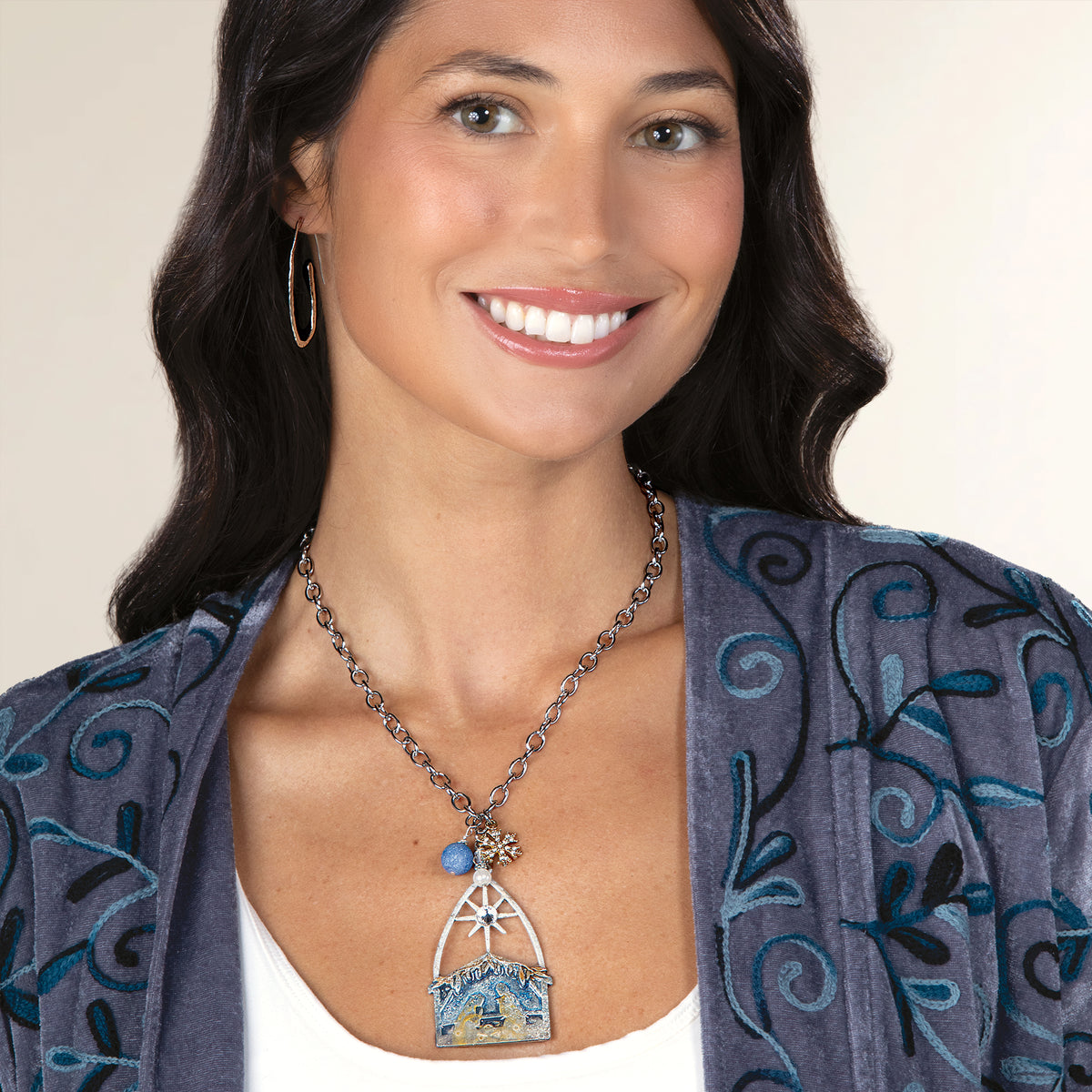 Christ is Born Holiday Pendant Necklace (Preorder)