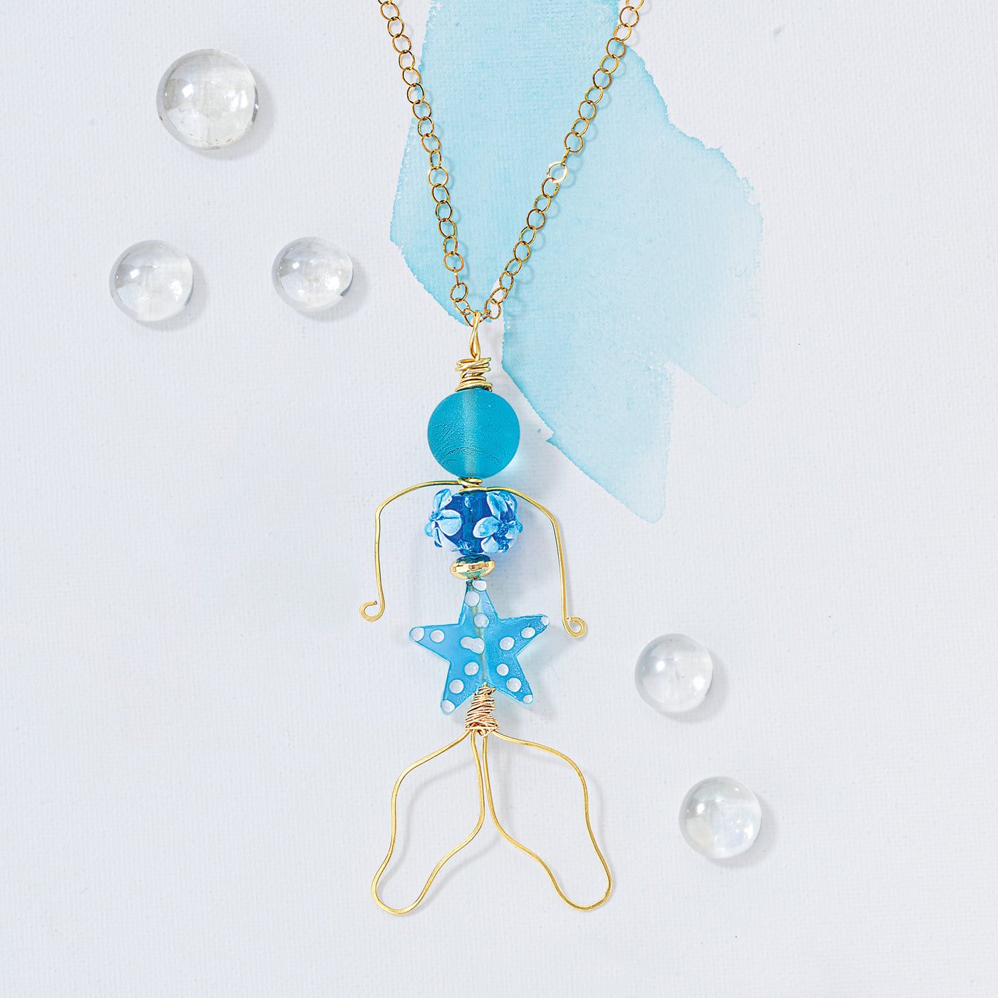 Mermaid Musings Beaded Necklace