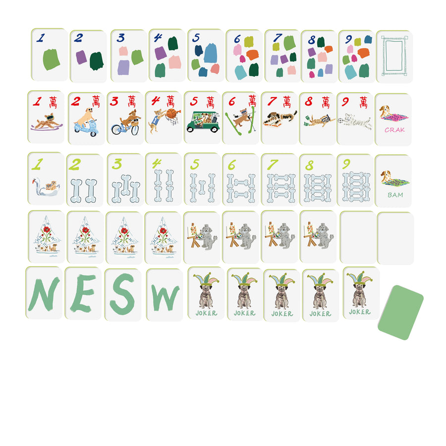 Doggie Dog Mahjong Tiles (Preorder)