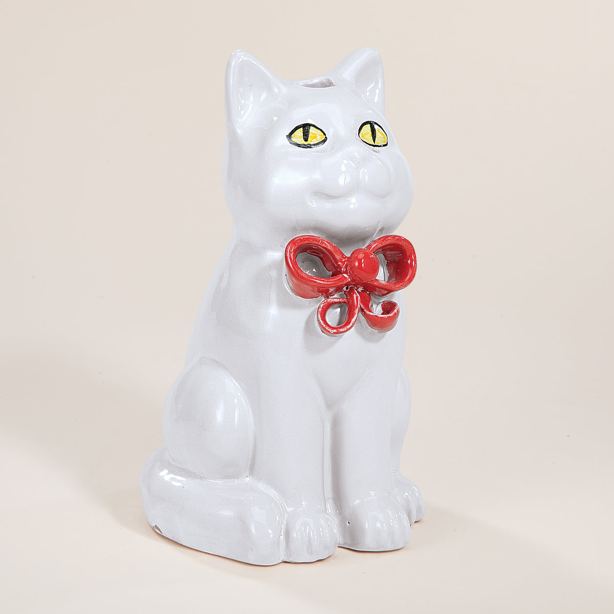 Whimsical in White Cat Vase (Preorder)
