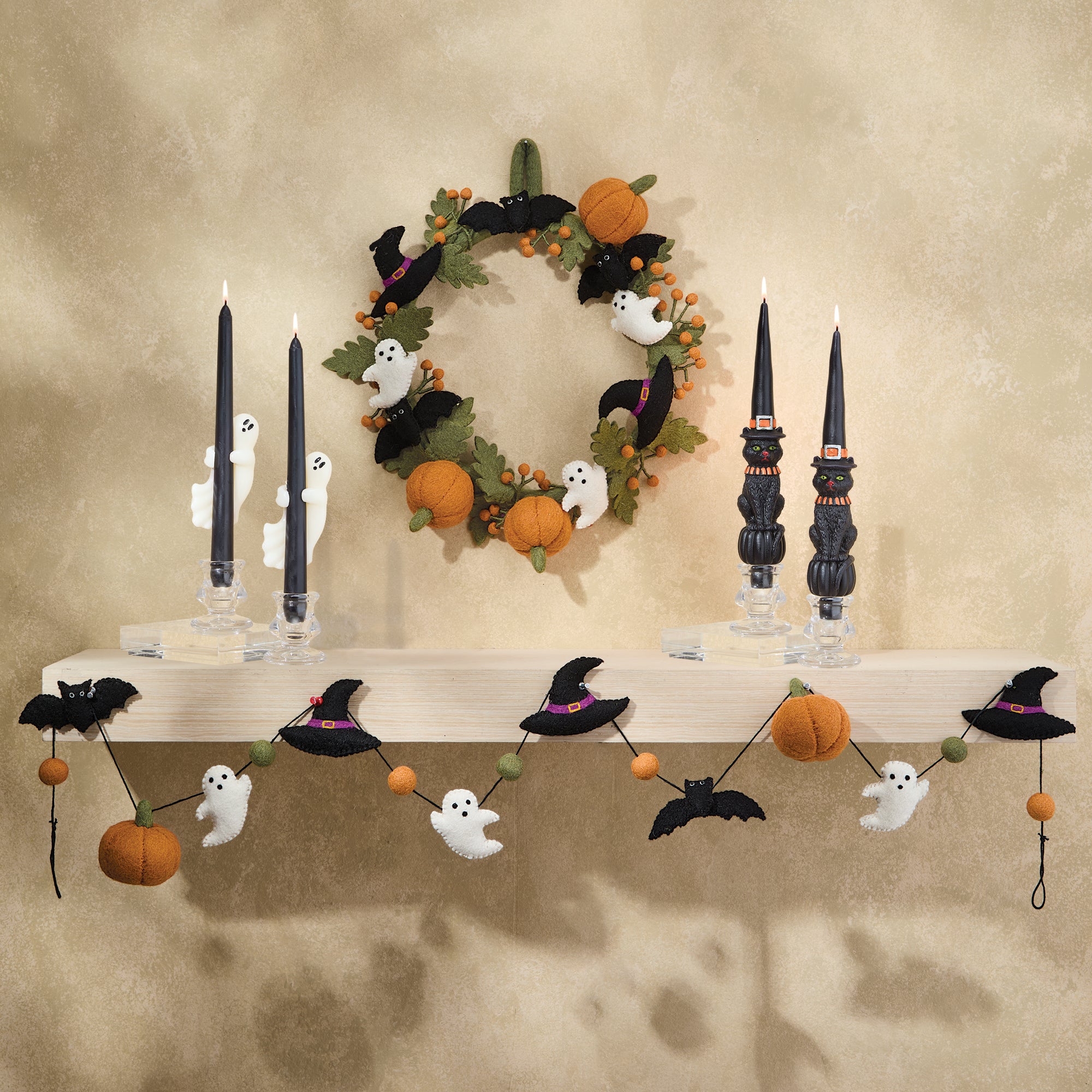 Felt Design Whimsical Halloween Garland