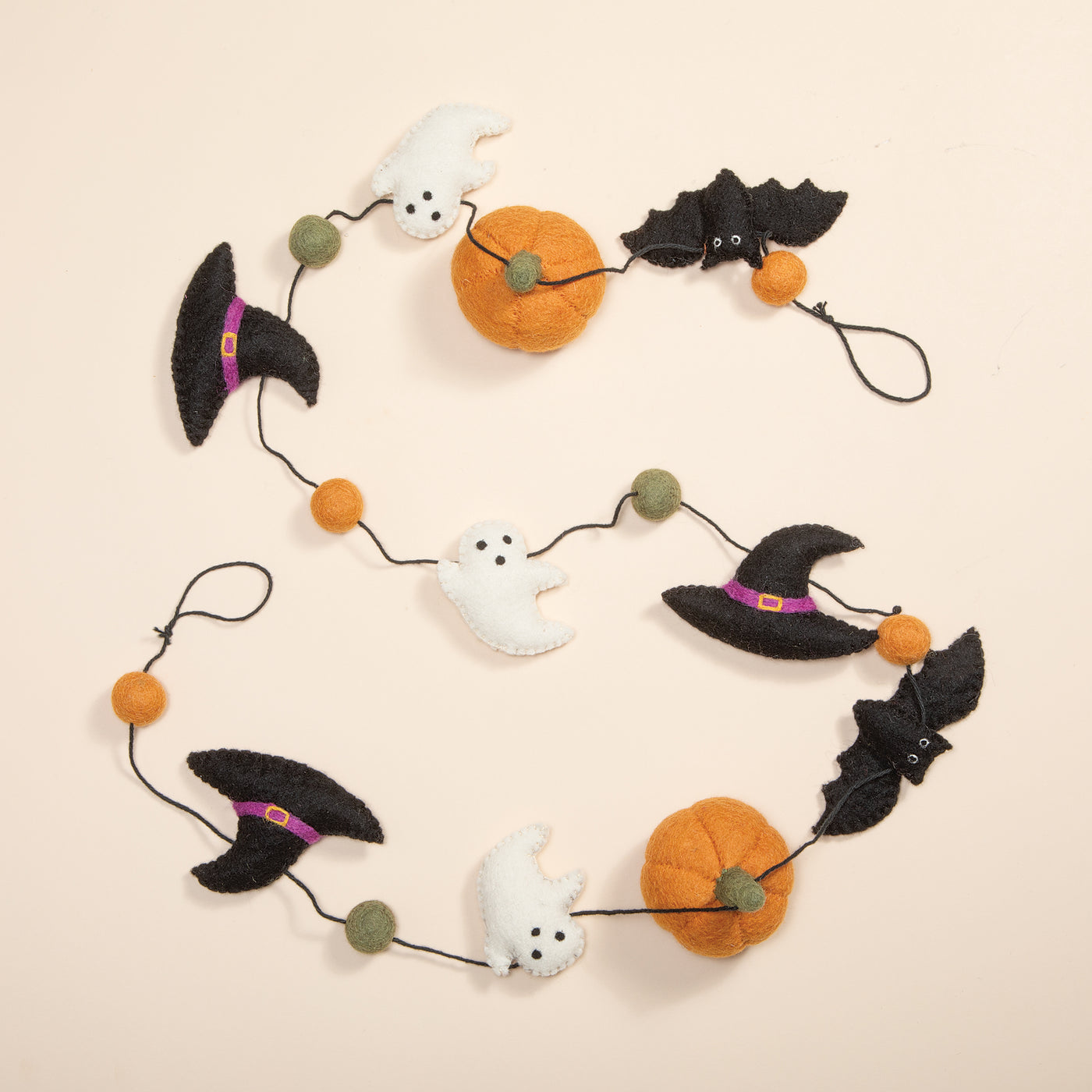 Felt Design Whimsical Halloween Garland