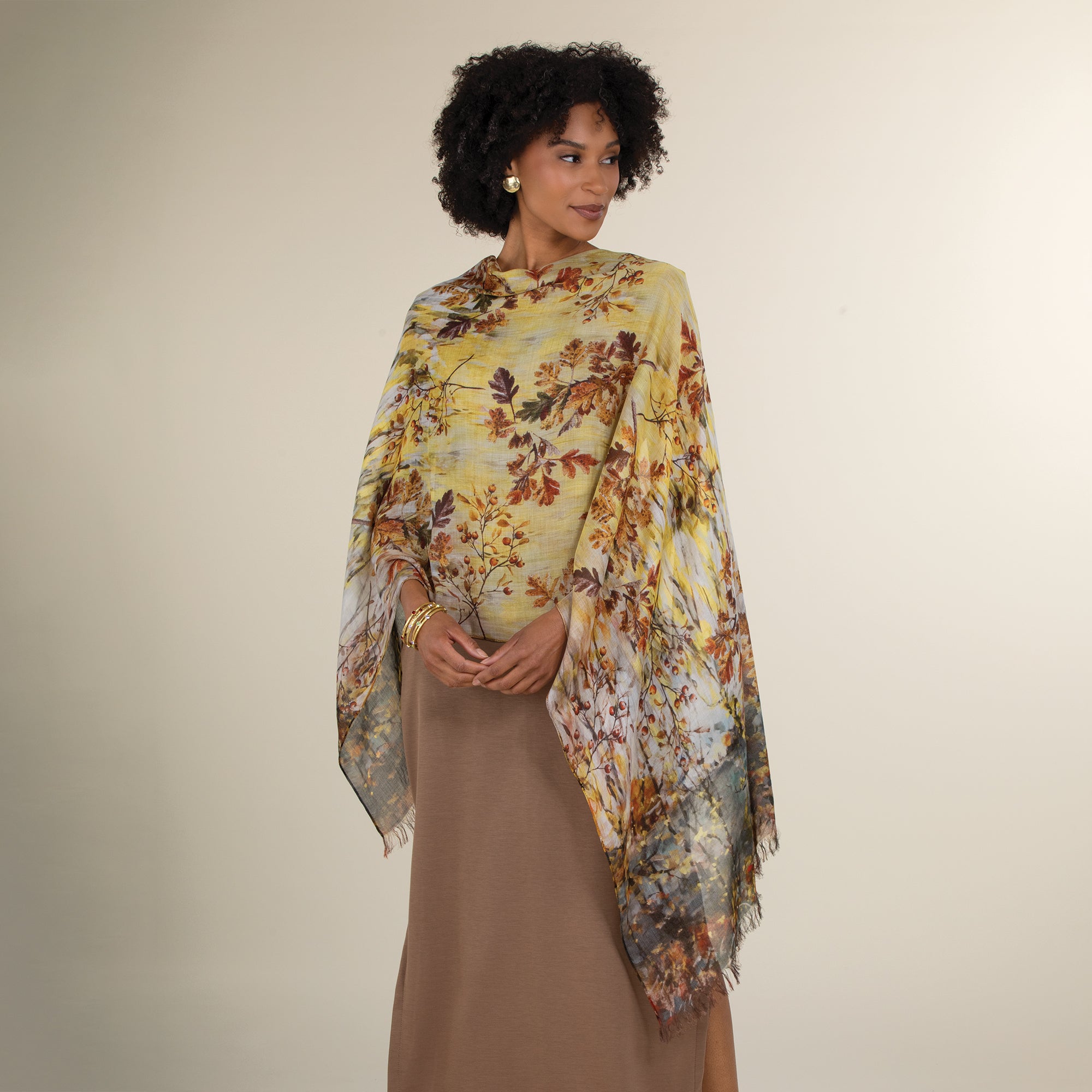 Cascading Leaves Scarf