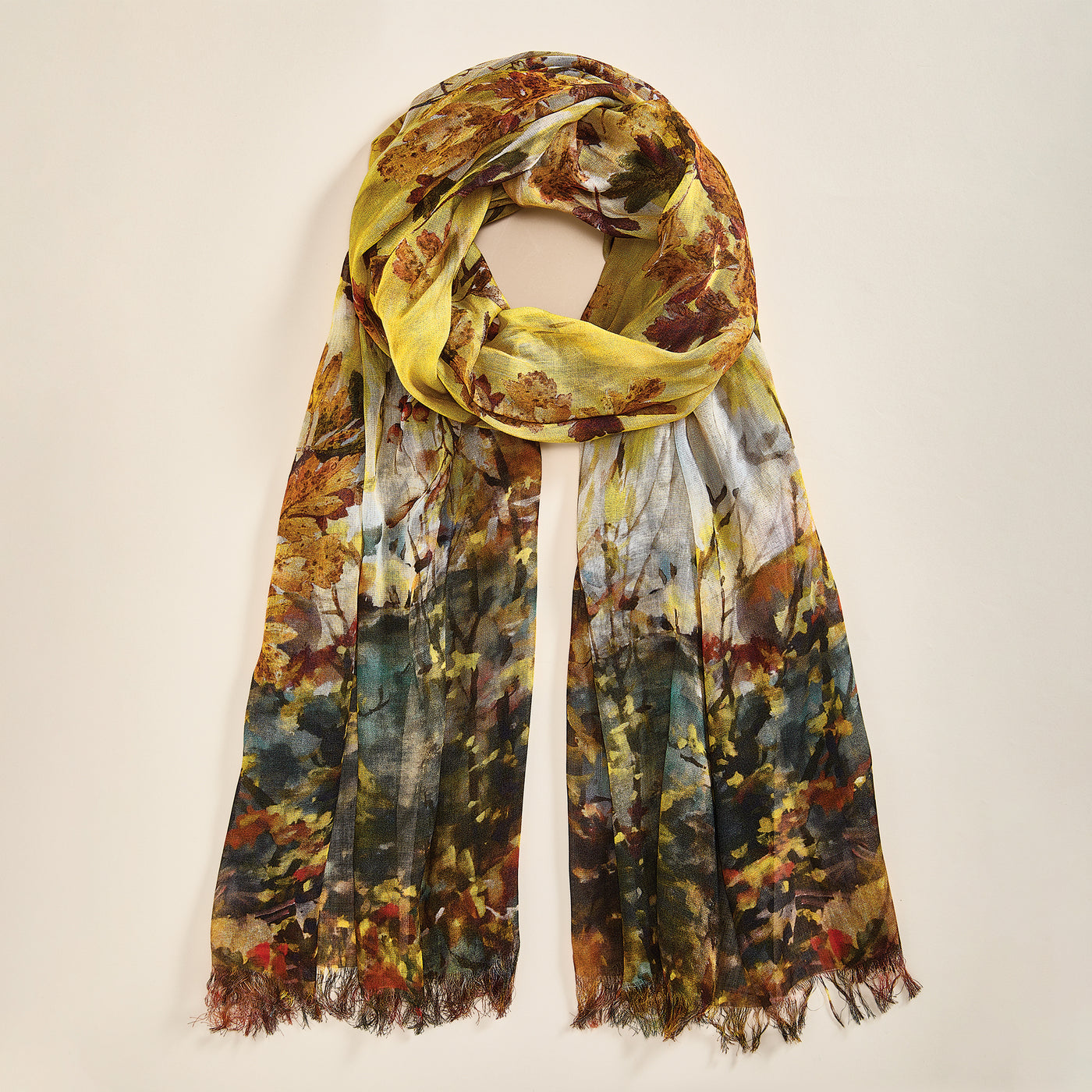 Cascading Leaves Scarf
