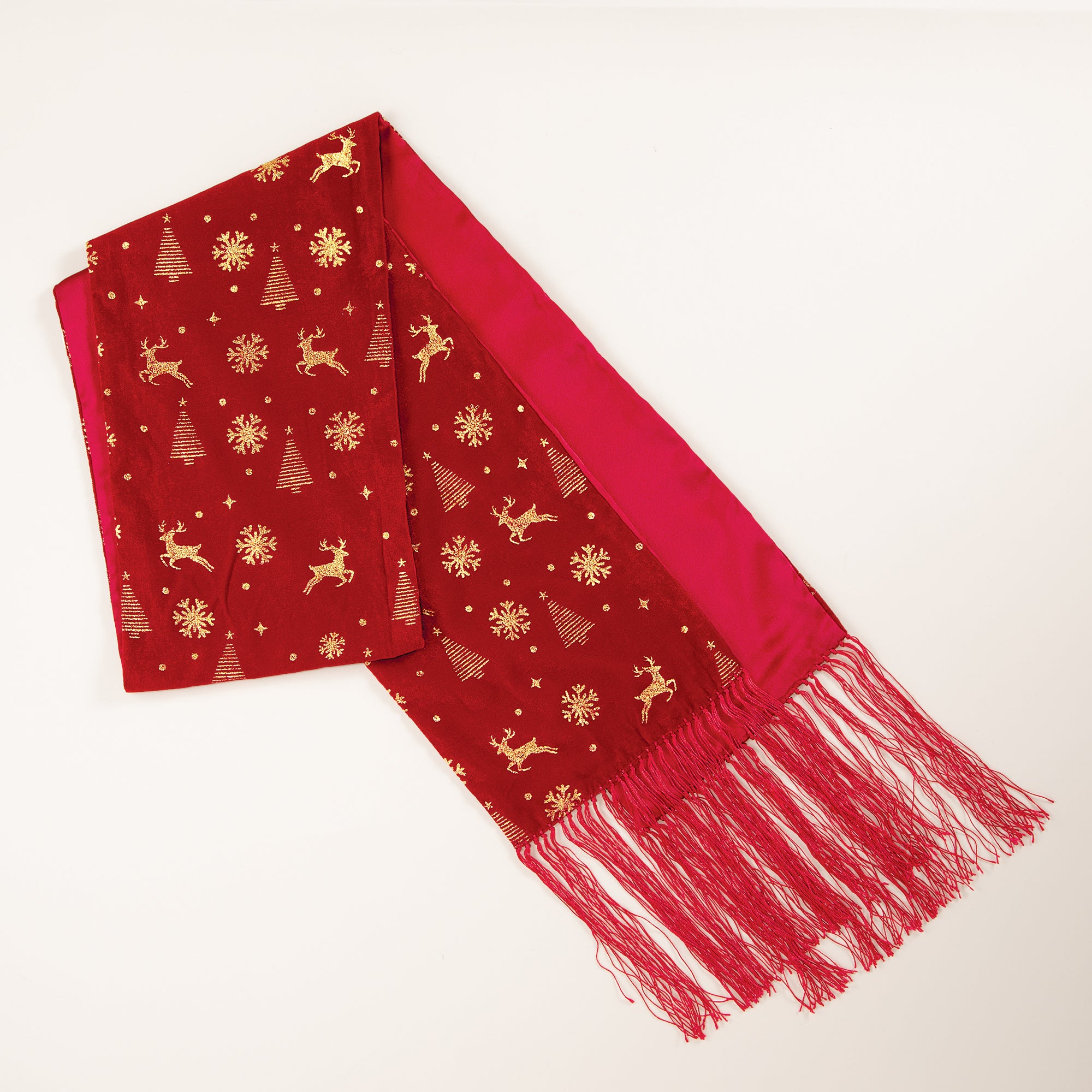 Holiday Dreams Red Velvet Scarf