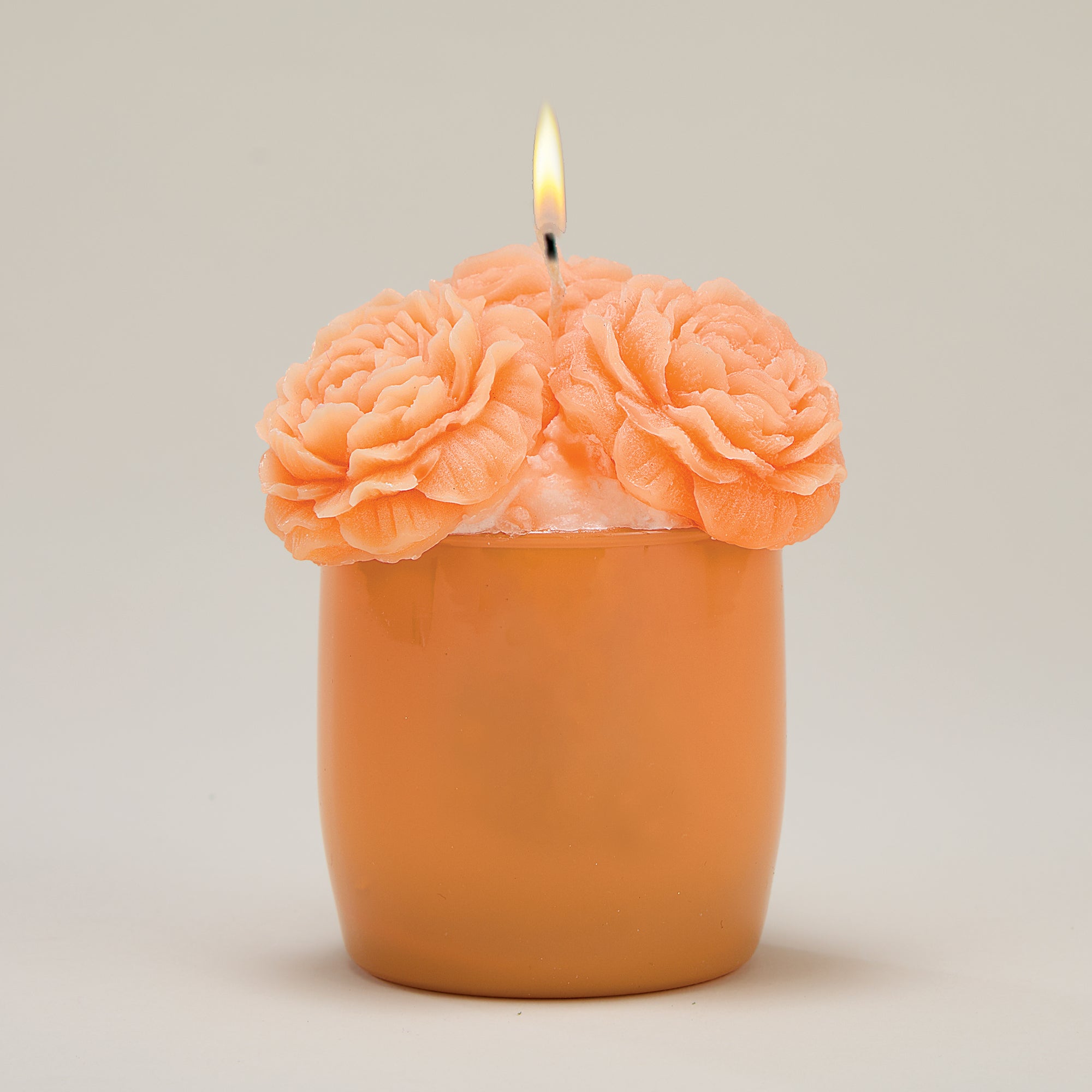 Orange Blossoms Potted Candle