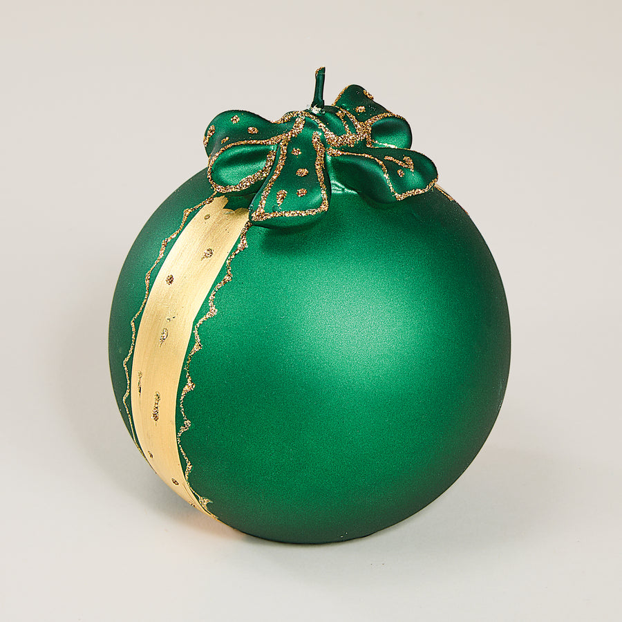 Green Ornament Candle