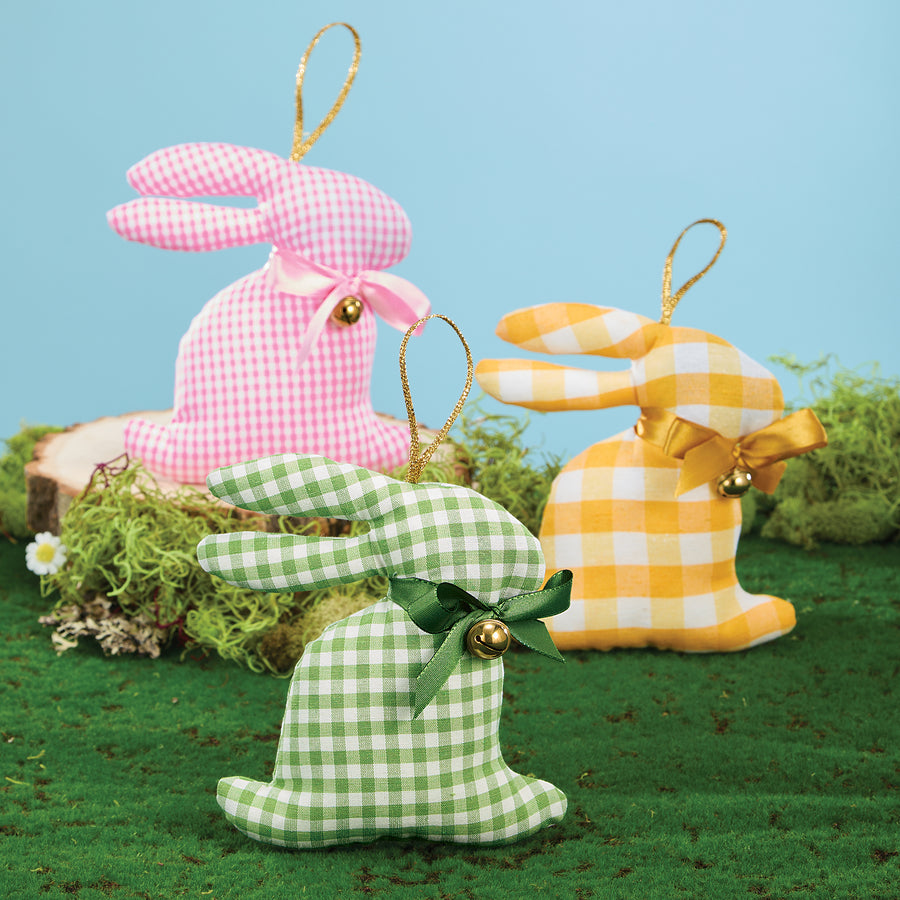 Hand-Stitched Lavender Scented Bunny Sachets Set of 3 (Preorder)