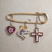 Murano Glass Love & Charms Brooch