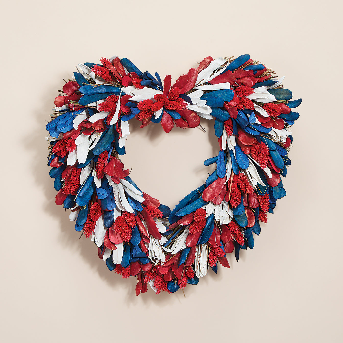 Americana-Inspired Heart Wreath