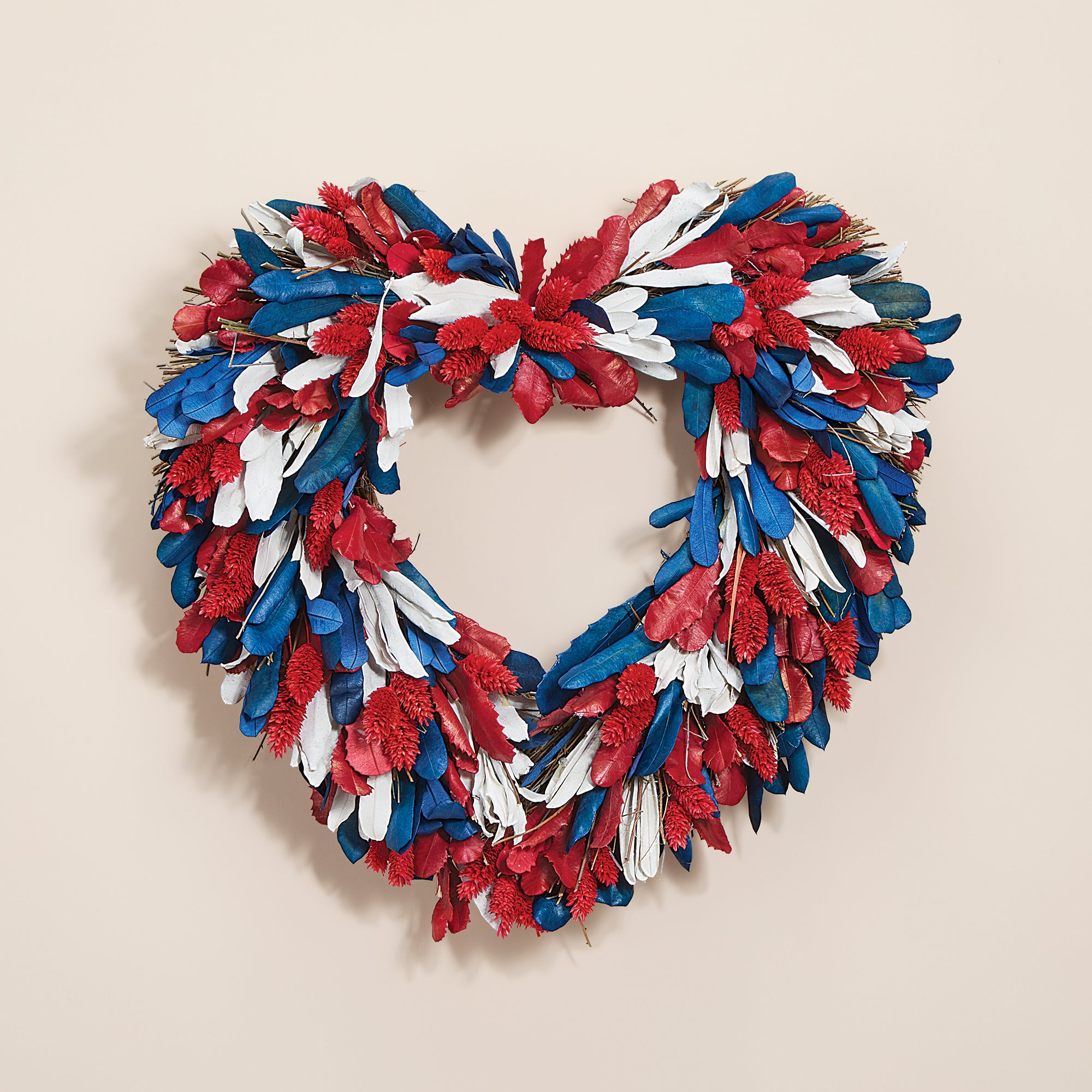 Americana-Inspired Heart Wreath