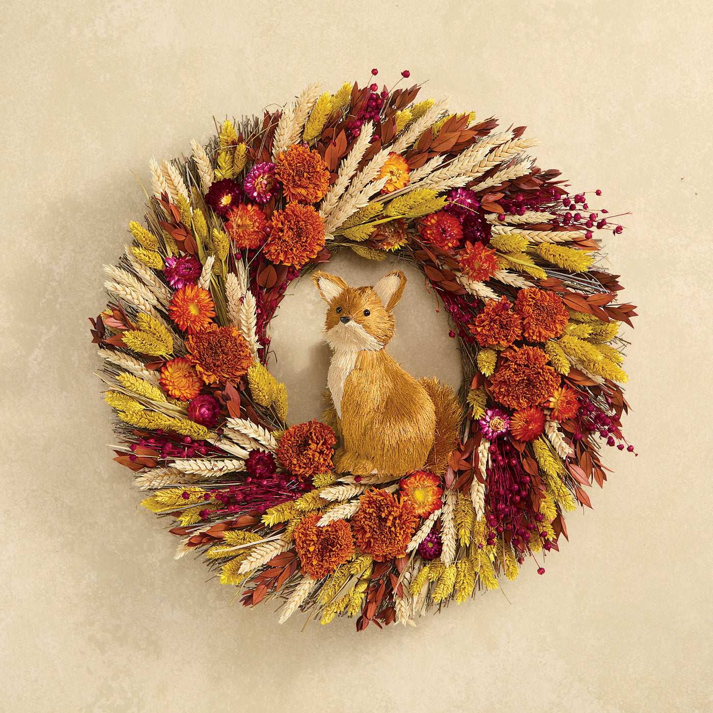 Happy Fox Wreath (Preorder)