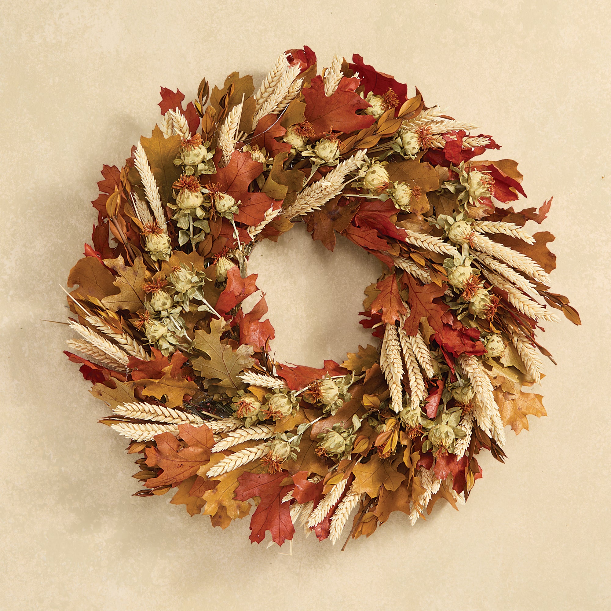Wheat & Leaves Wreath