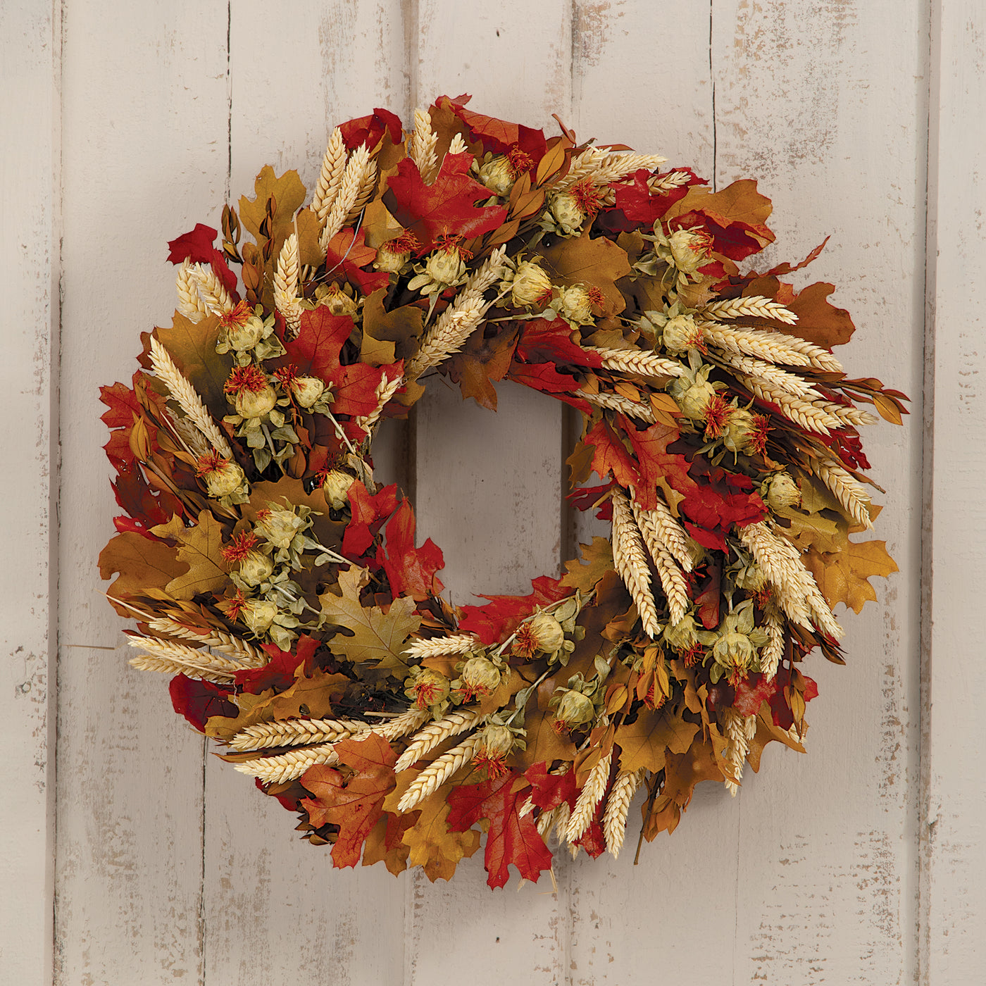 Wheat & Leaves Wreath