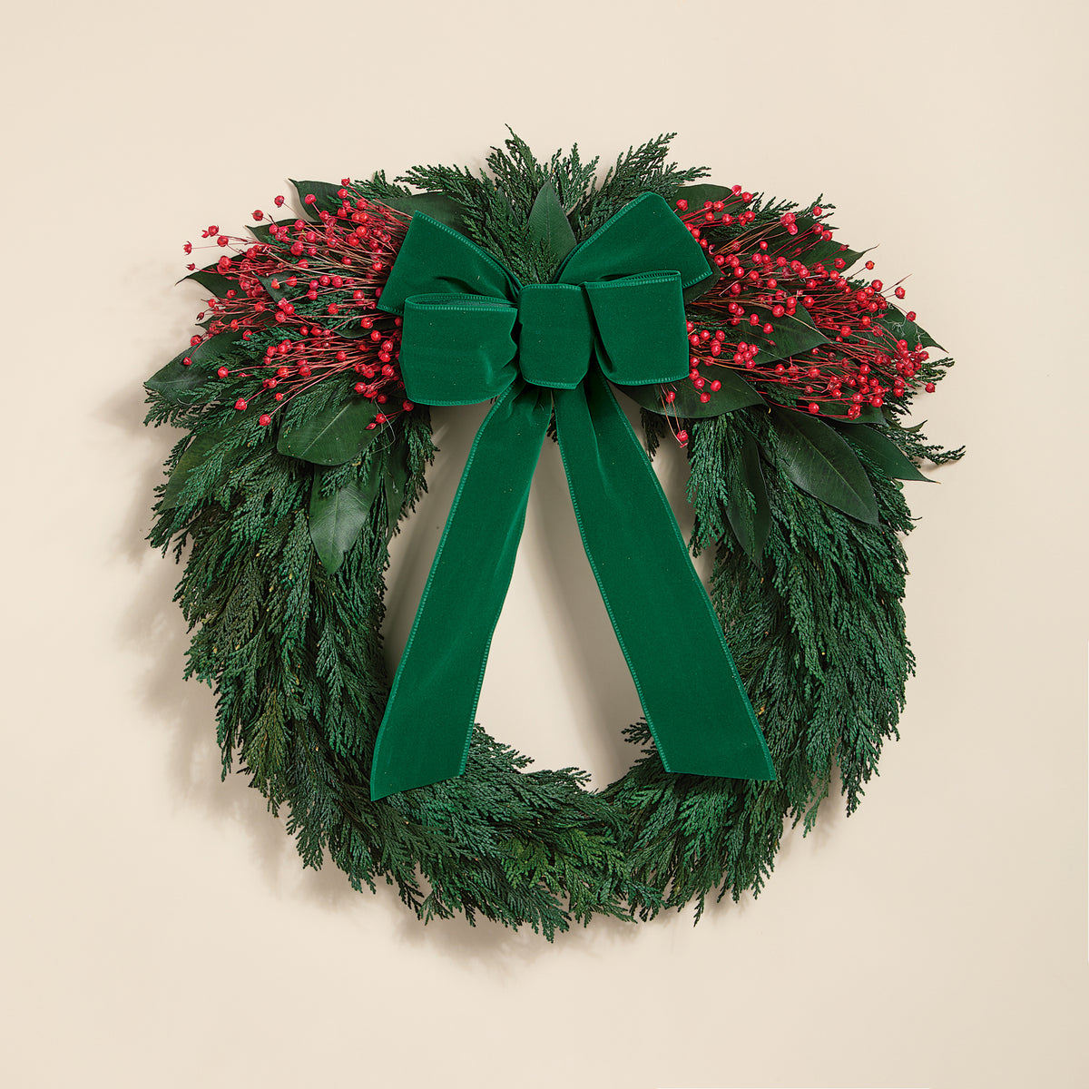 Velvet Noel Wreath