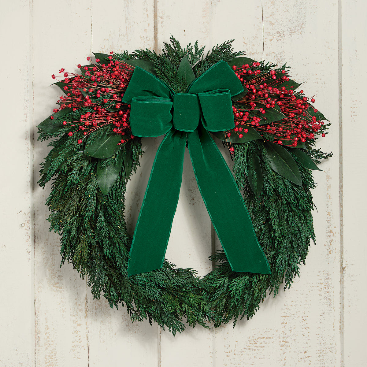 Velvet Noel Wreath
