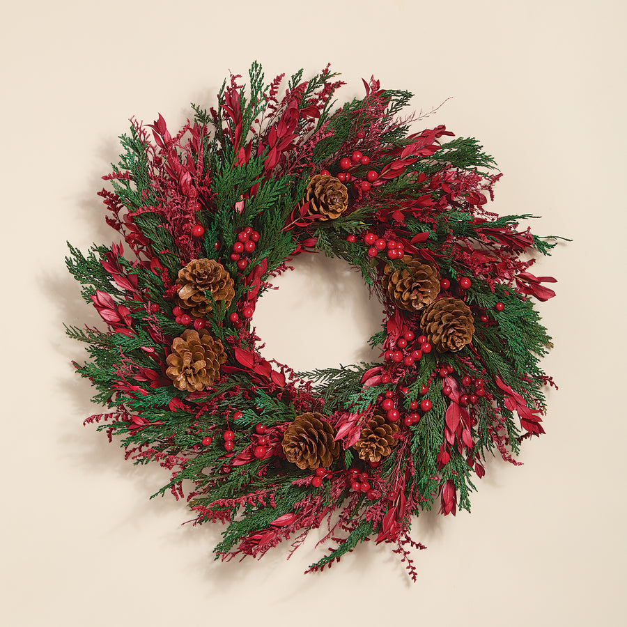Traditional Tidings Wreath (Preorder)