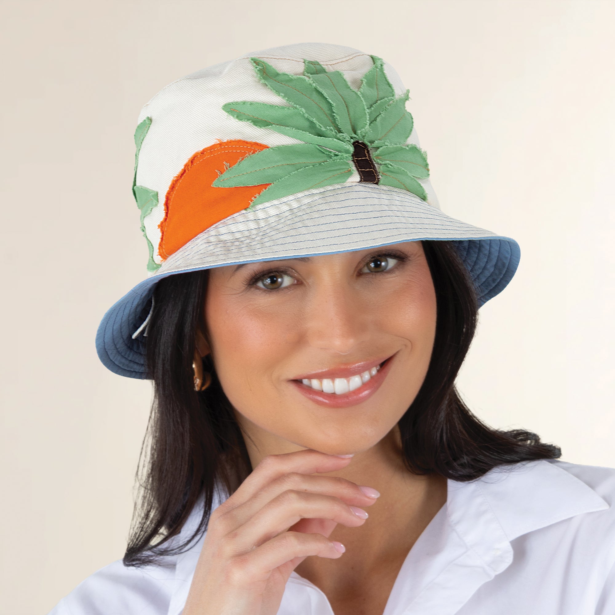 Lydia Italian Linen Bucket Hat