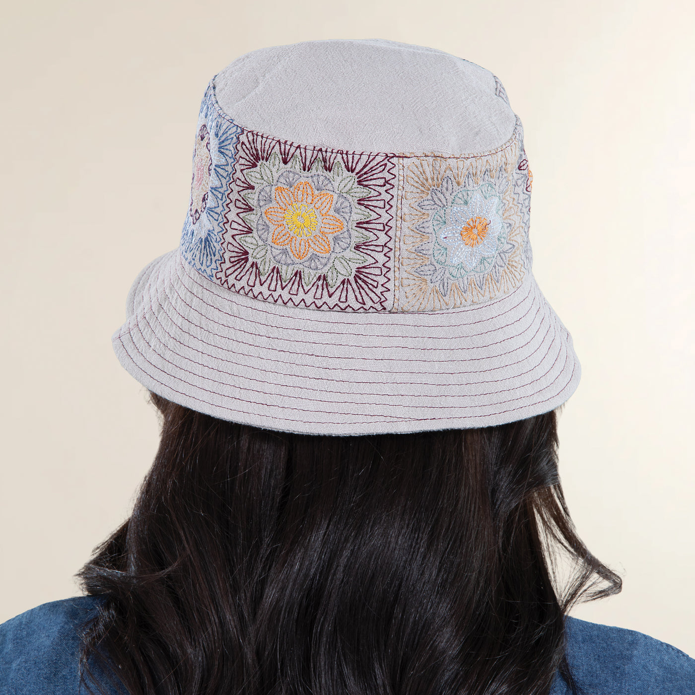 Graziella Tan Italian Linen Bucket Hat