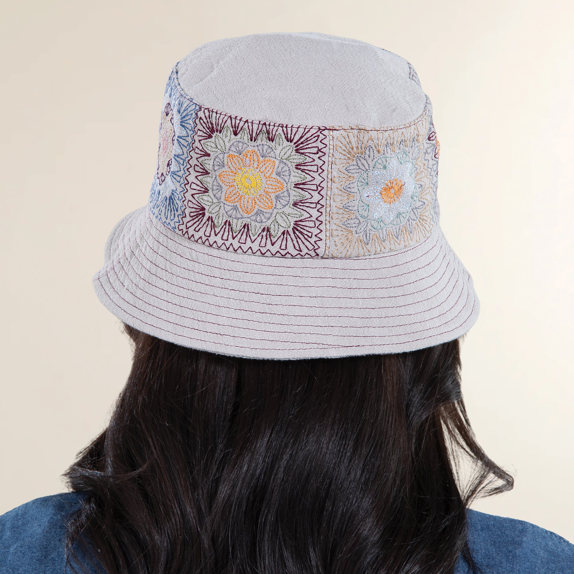 Graziella Tan Italian Linen Bucket Hat