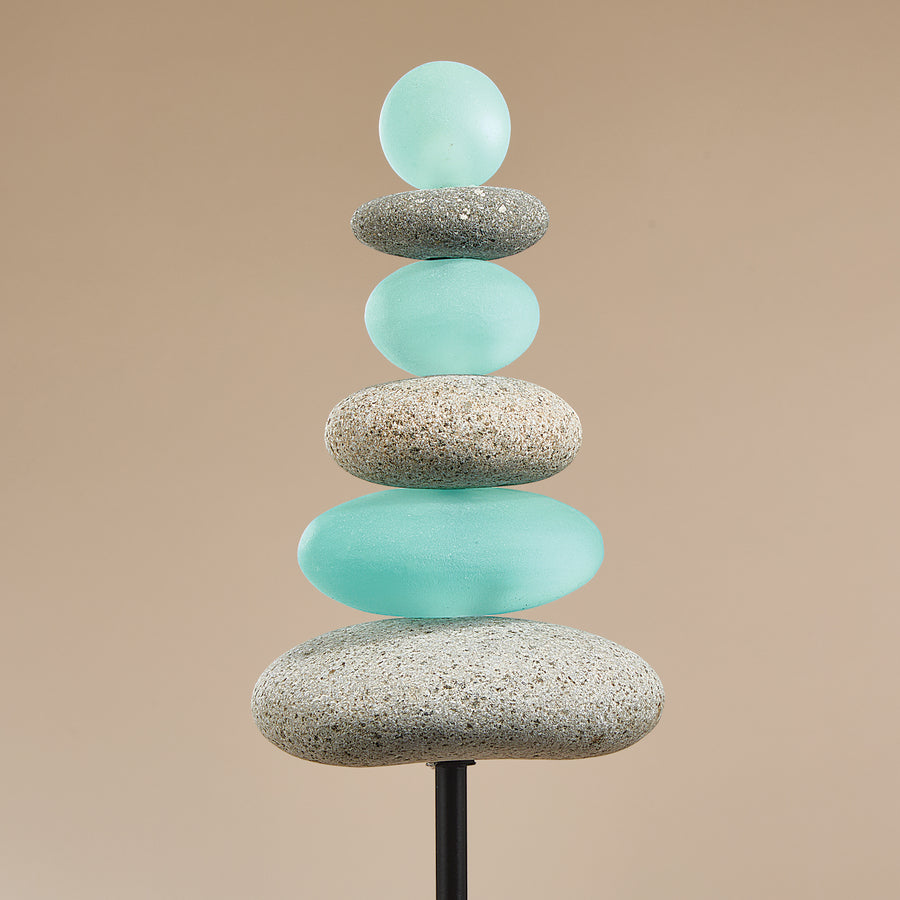 Glass Cairn Garden Stake (Preorder)
