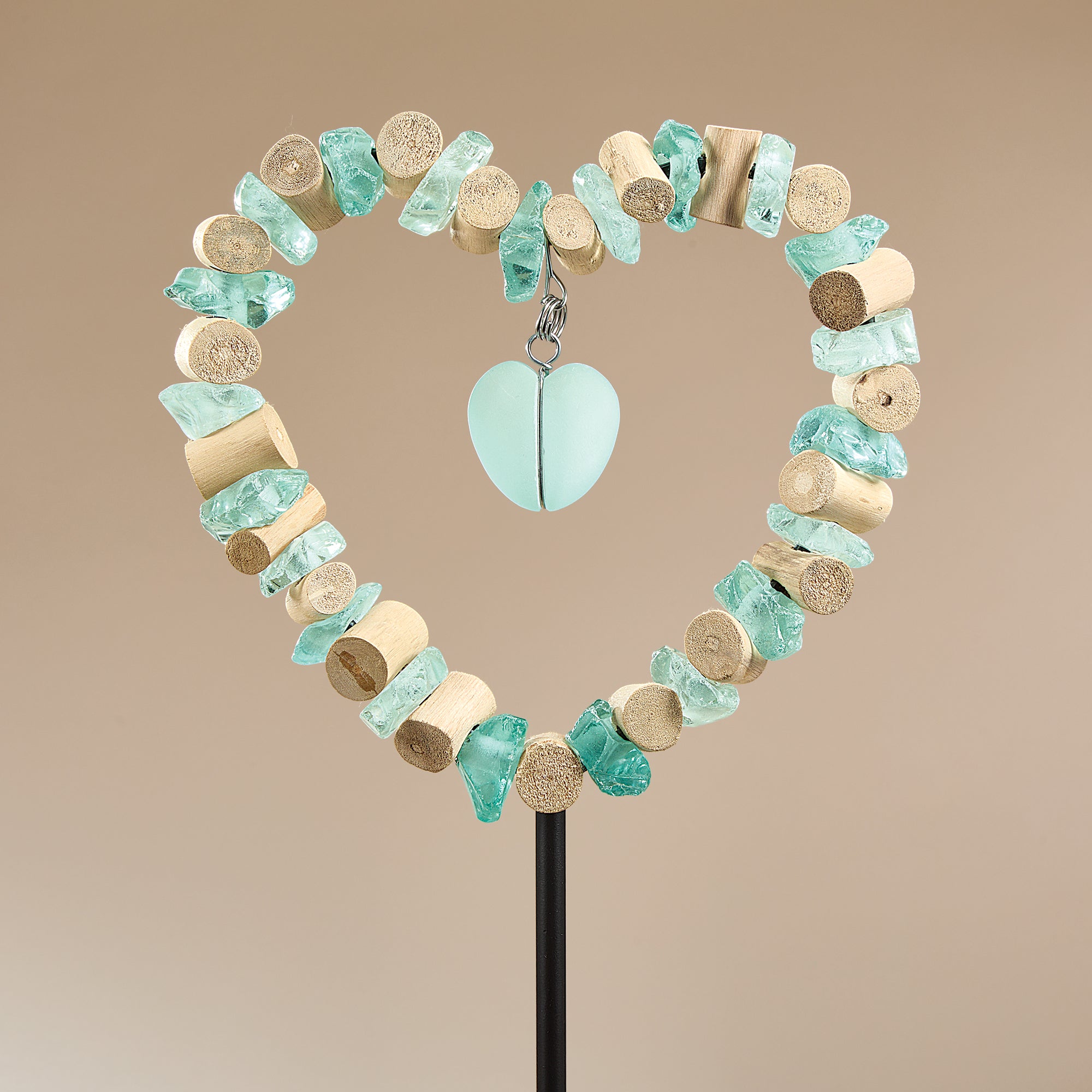 Glass Heart Garden Stake (Preorder)