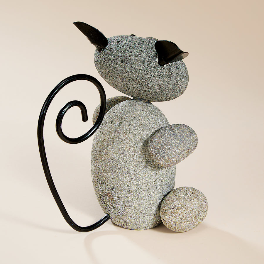 Sitting Pretty Kitty Stone Garden Statue (Preorder)