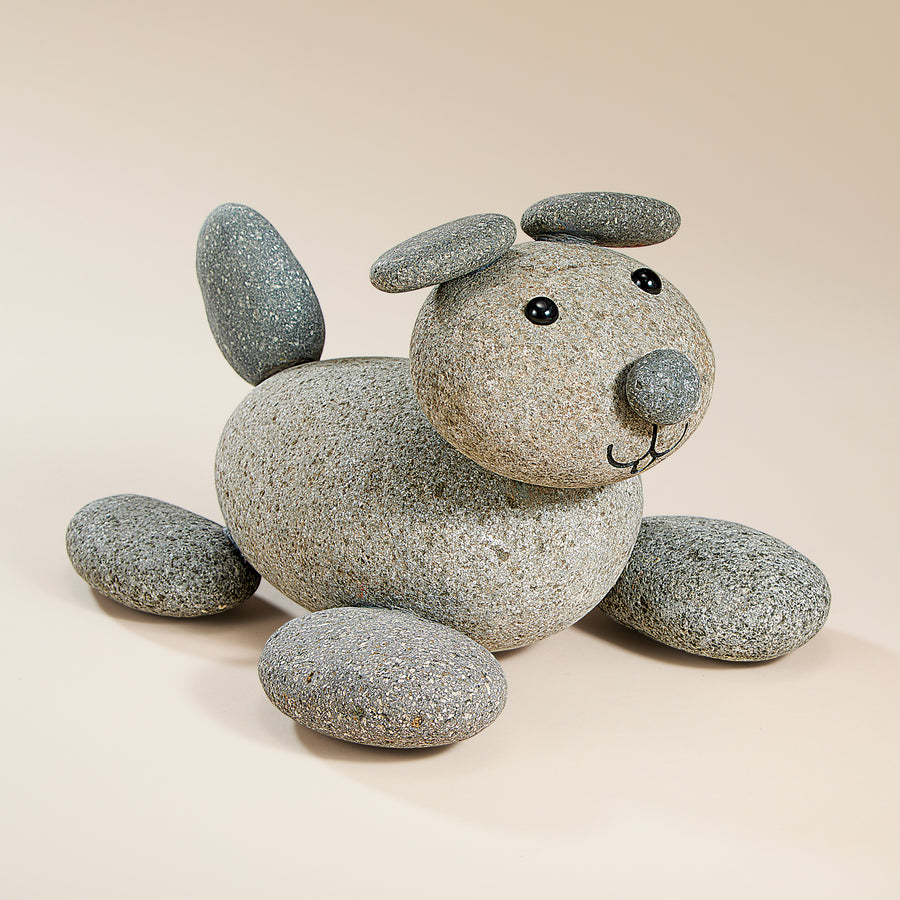 Playful Puppy Stone Garden Statue (Preorder)
