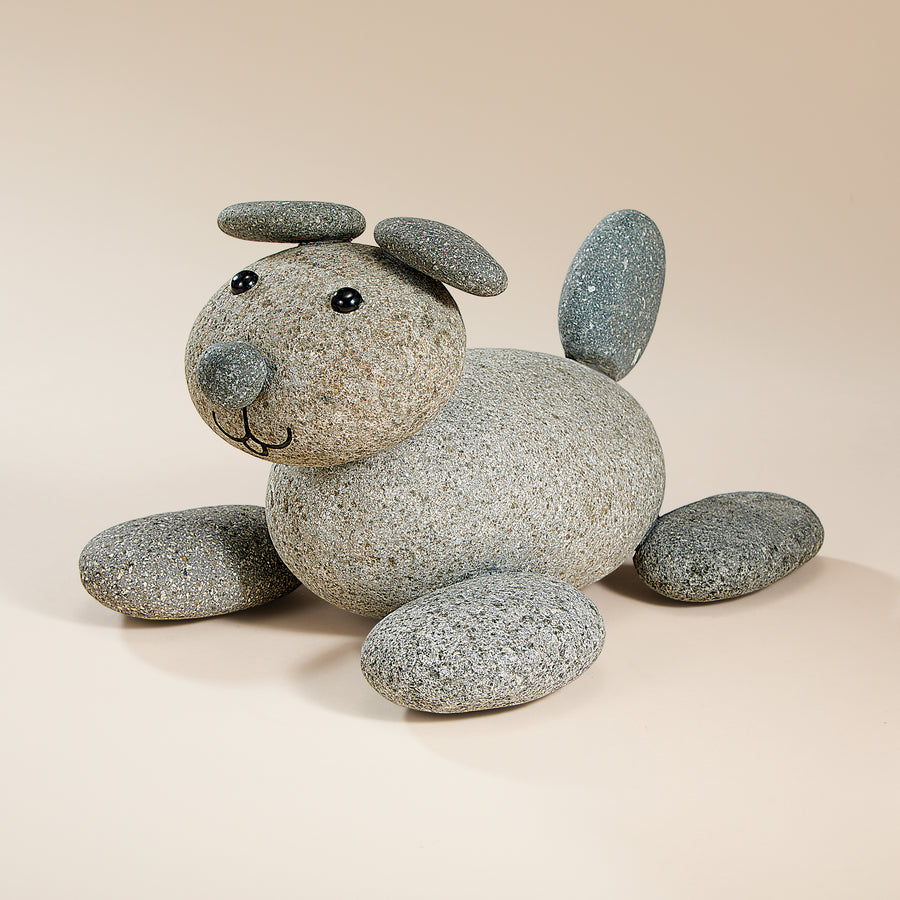 Playful Puppy Stone Garden Statue (Preorder)