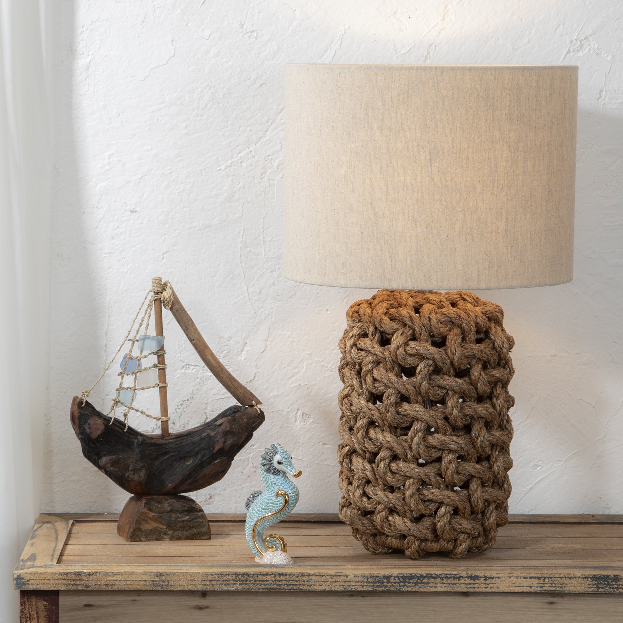 Seaglass & Driftwood Sailboat (Preorder)