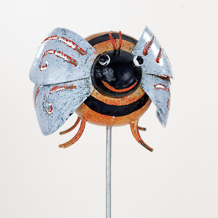 Hand-Painted Bumble Bee Garden Stake (Preorder)