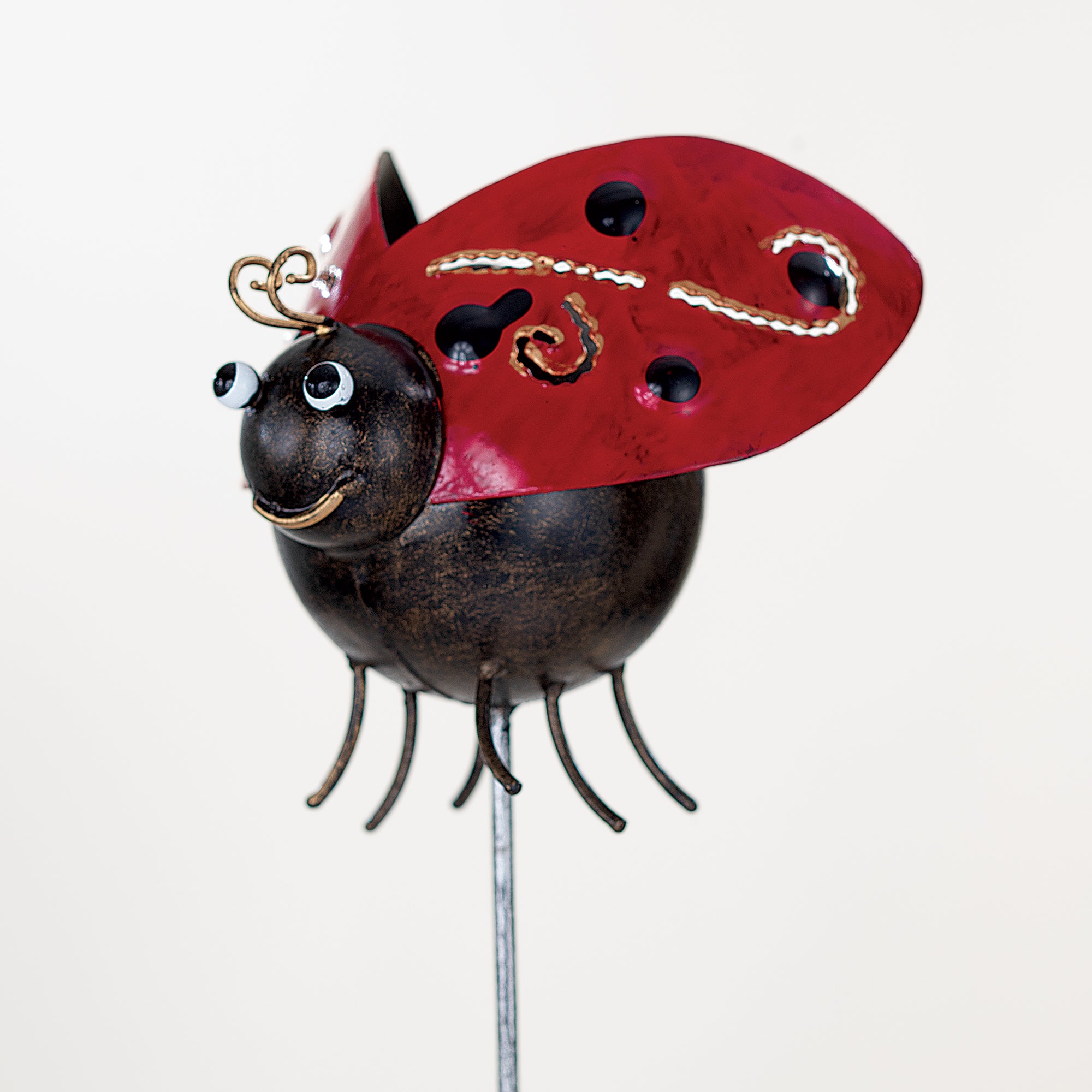 Hand-Painted Ladybug Garden Stake (Preorder)