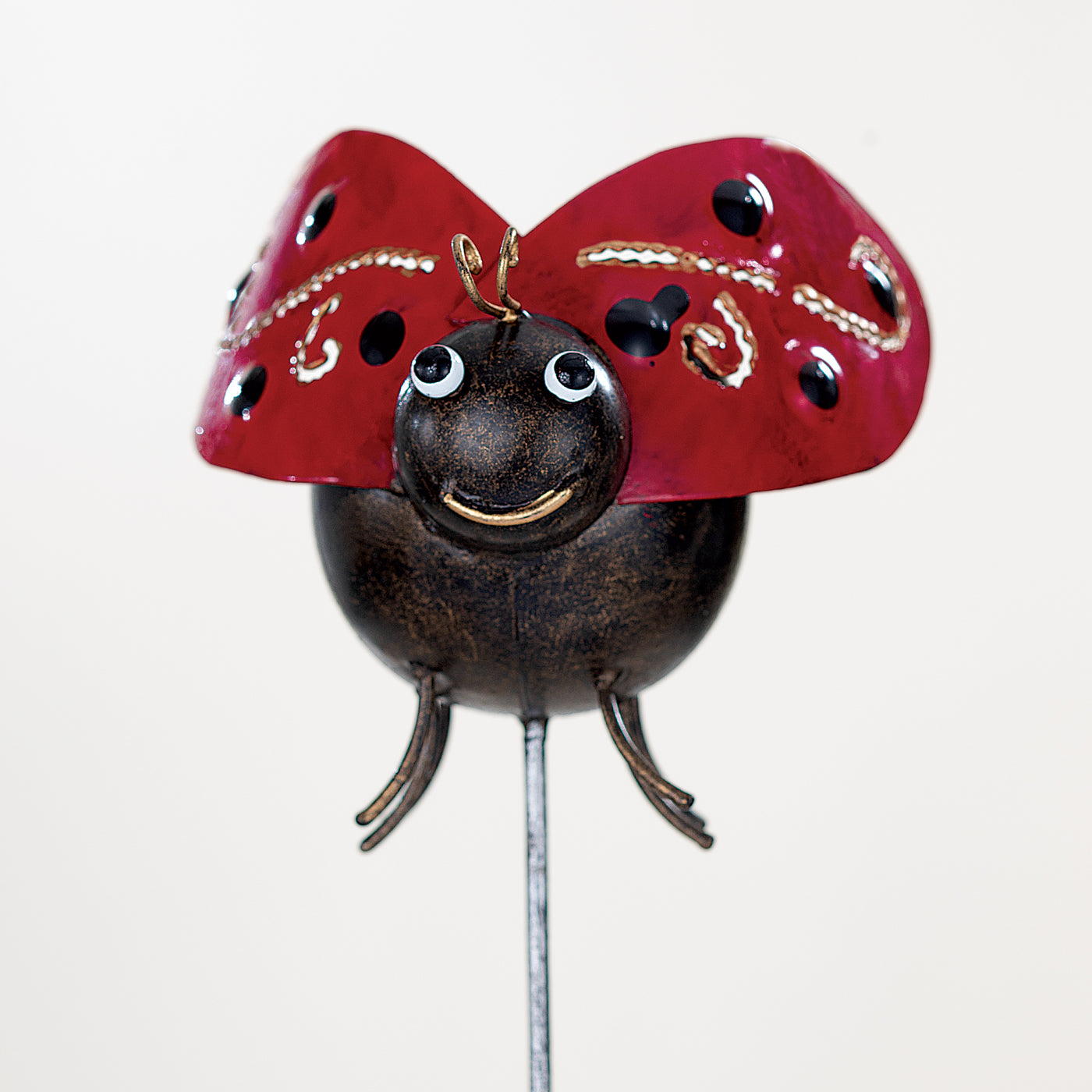 Hand-Painted Ladybug Garden Stake (Preorder)