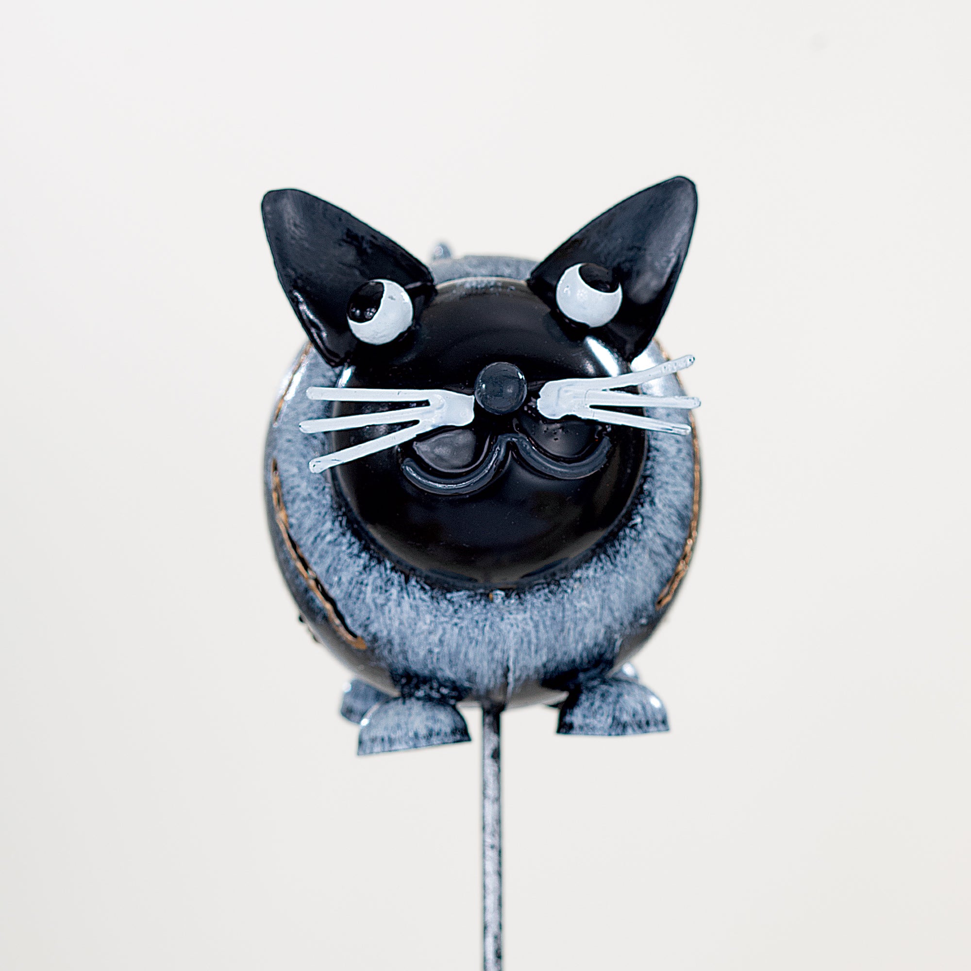 Hand-Painted Black Cat Garden Stake (Preorder)