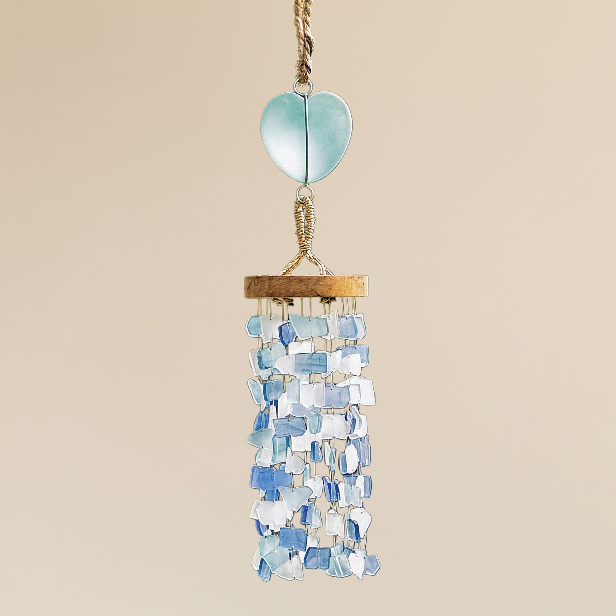 Heart & Seaglass Mobile (Preorder)