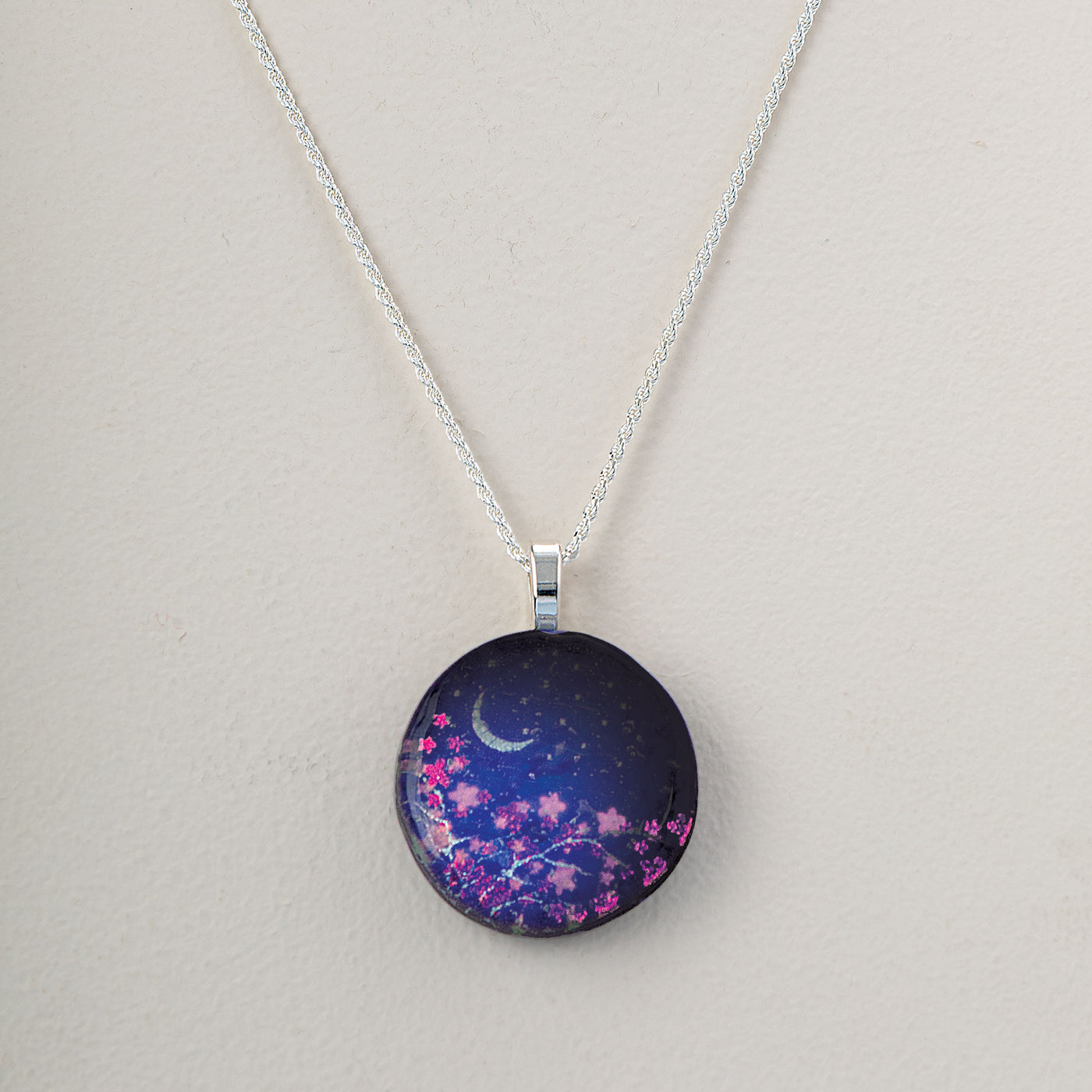 Field Of Dreams Dichroic Glass Pendant Necklace (Preorder)