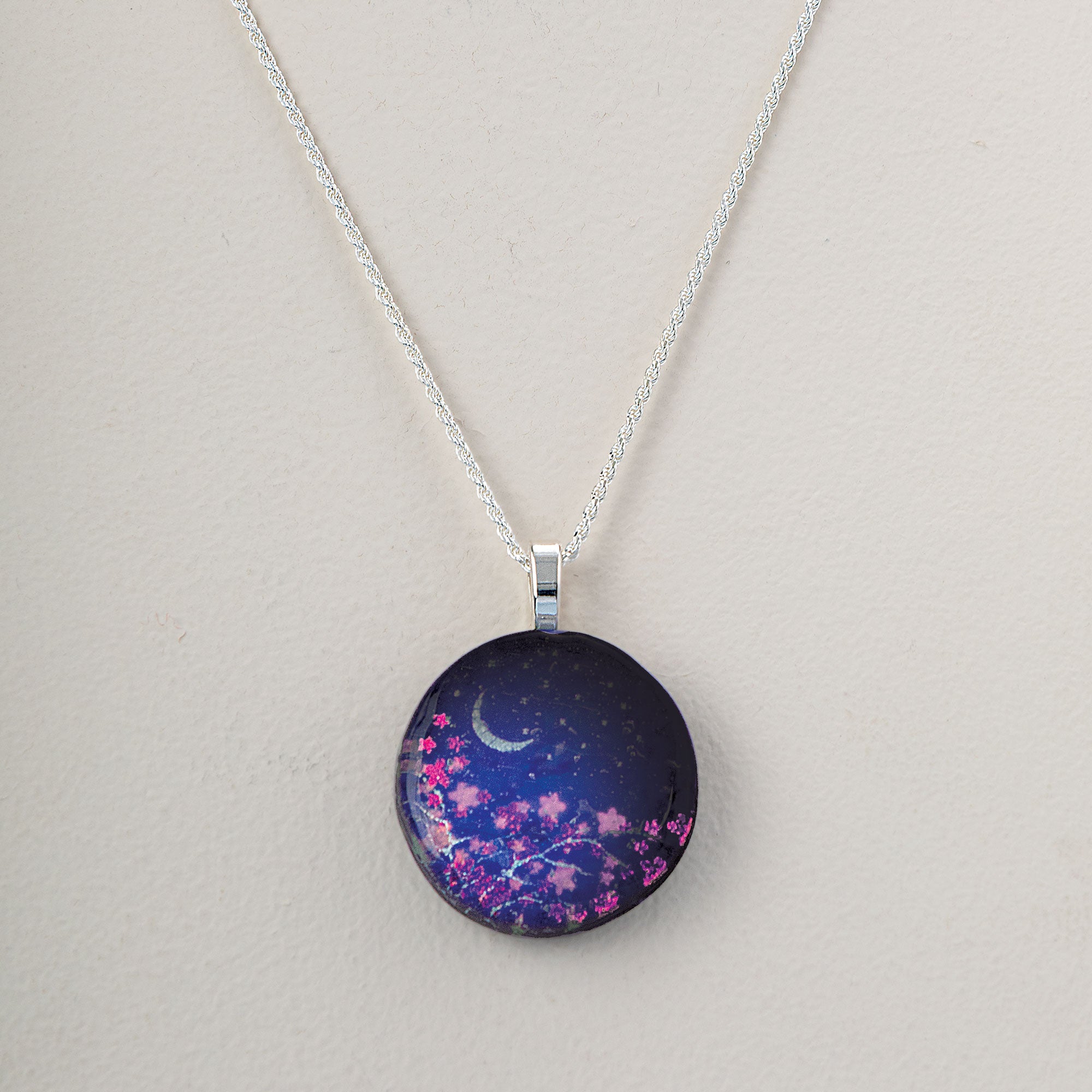 Field Of Dreams Dichroic Glass Pendant Necklace (Preorder)