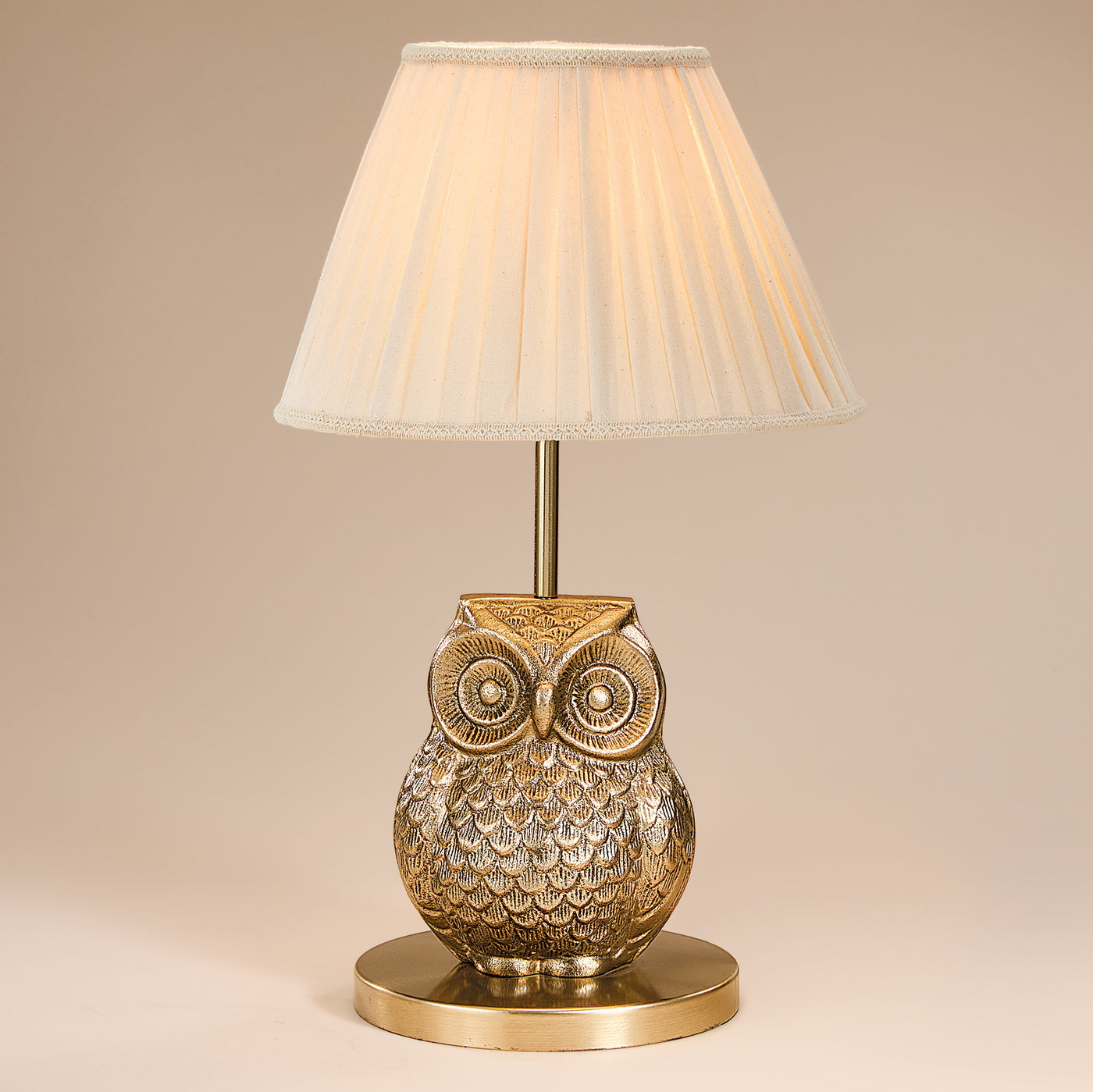 Owl Figurine Iron Tabletop Lamp (Preorder)