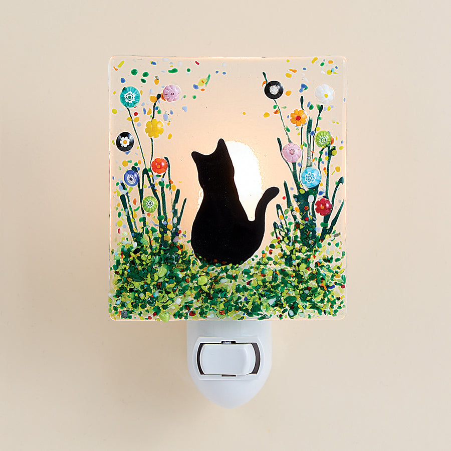 Millefiori Black Cat Nightlight