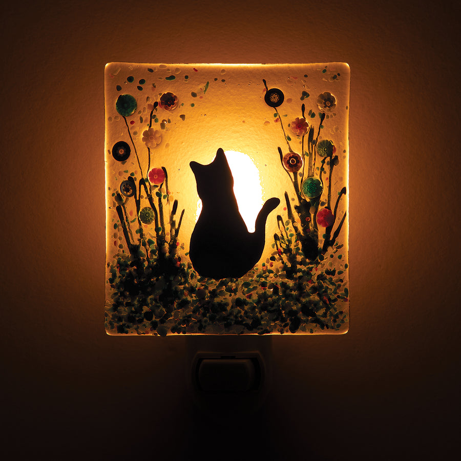 Millefiori Black Cat Nightlight