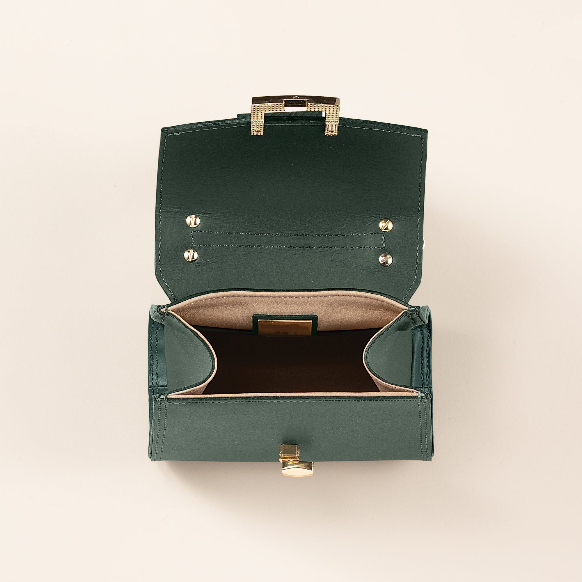 Cipressa Green Italian Leather Satchel