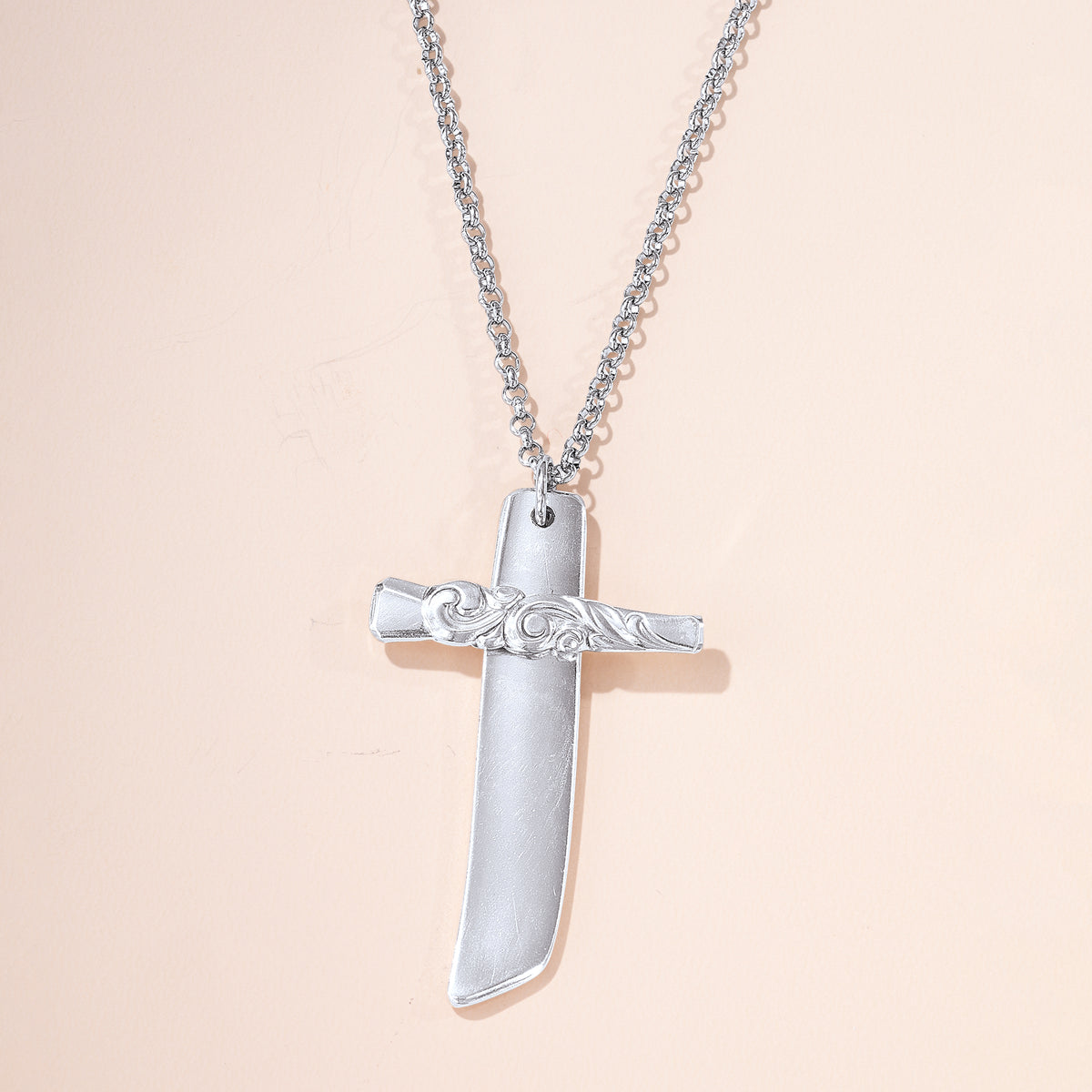 Upcycled Silverware Cross Necklace (Preorder)
